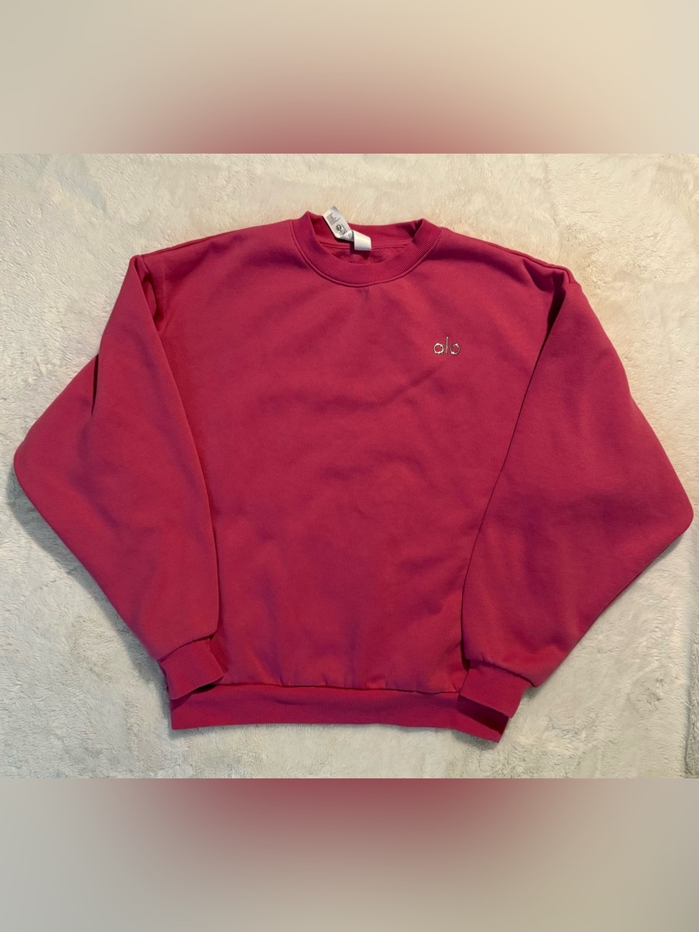 ALO Yoga Paradise Pink Crewneck Sweatshirt - size medium